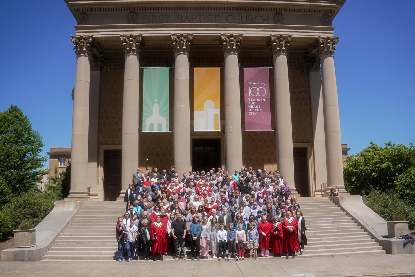 First Baptist on Fifth congregation, celebrating 100 years