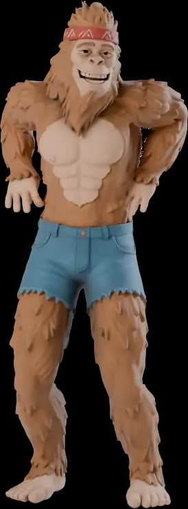The Woodbooger, standing proud